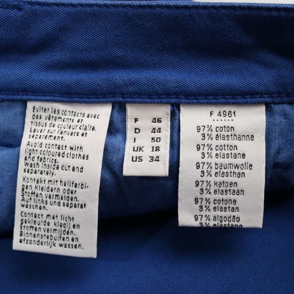 Lacoste, Nuit Royal Blue, Slim Fit, Low Rise Waist, Soft Jeans, Size 34, NWT - Picture 5 of 10